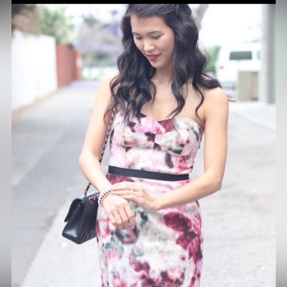 Anthropologie Moulinette Souers HEDGEROW bustier pixelated corset dress - Picture 2 of 13